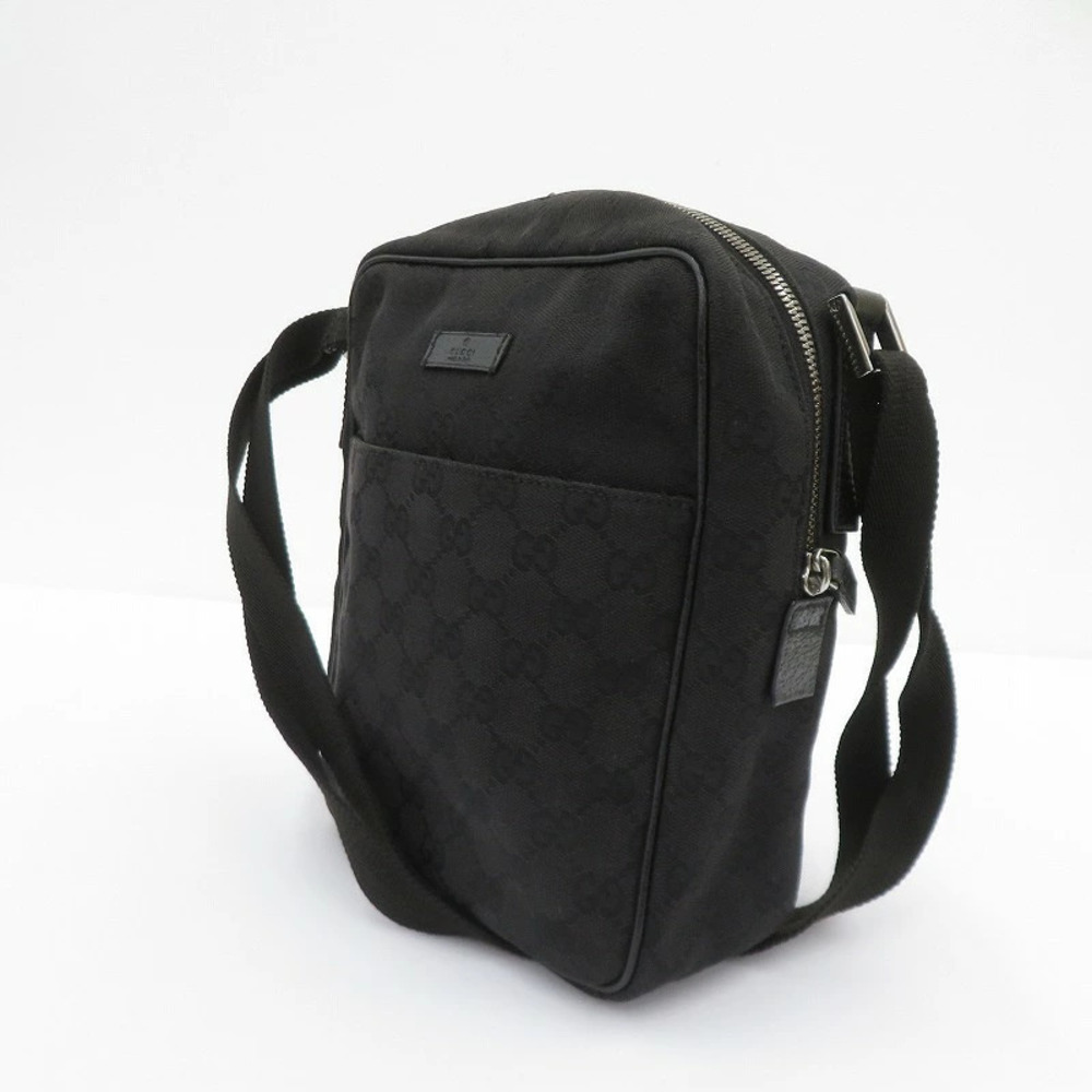 Gucci GG Canvas Shoulder Bag Black